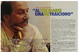 "Al suicidarse Ema me traicionó" [entrevistas]