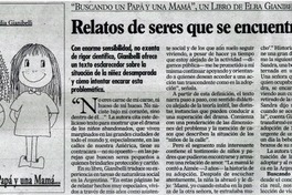 Relatos de seres que se encuentran