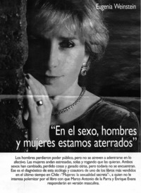 "En el sexo, hombres y mujeres estamos aterrados" [entrevistas]