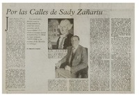 Por las calles de Sady Zañartu