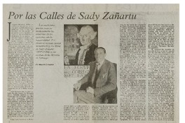 Por las calles de Sady Zañartu