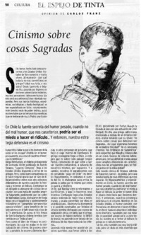 Cinismo sobre cosas sagradas