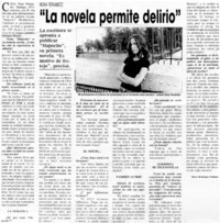 La novela permite delirio": [entrevistas]