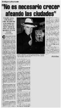 "No es necesario crecer afeando las ciudades"