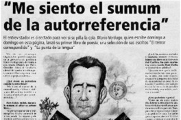 "Me siento el sumum de la autorreferencia" [entrevistas]