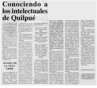 Conociendo a los intelectuales de Quilpué.