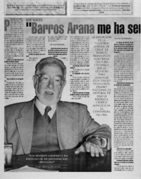 "Barros Arana me ha servido de ejemplo moral" [entrevistas]