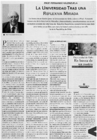 La Universidad tras una reflexiva mirada [entrevistas]