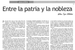 Entre la patria y la nobleza