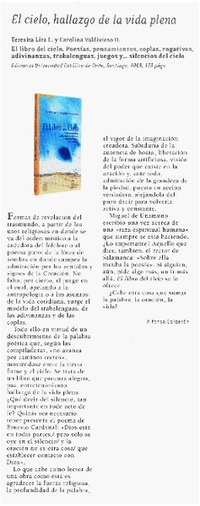 El Cielo, hallazgo de la vida plena