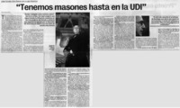 "Tenemos masones hasta en la UDI" [entrevistas]