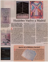 Huidobro vuelve a Madrid