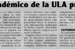Académico de la ULA presenta libro