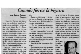 Cuando florece la higuera