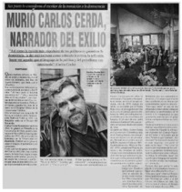 Murió Carlos Cerda, narrador del exilio.