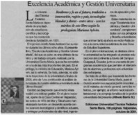 Excelencia académica y gestión universitaria