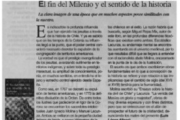 El fin del milenio y el sentido de la historia