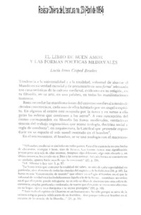 El libro de buen amor y las formas poéticas medievales