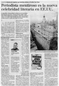 Periodista mentiroso es la nueva celebridad literaria en EE.UU.