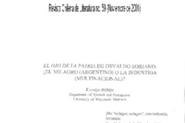 El ojo de la patria de Osvaldo Soriano