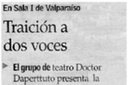 Traición a dos voces