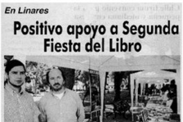 Positivo apoyo a Segunda Feria del Libro