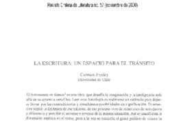 La escritura: un espacio para el tránsito
