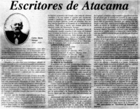 Escritores de Atacama.