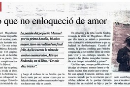 El niño que no enloqueció de amor.
