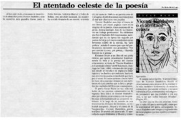 El atentado celeste de la poesía