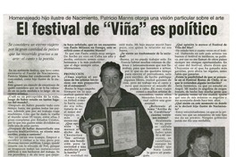 El Festival de "Viña" es político: [entrevistas]