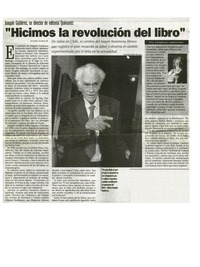 Hicimos la revolución del libro"