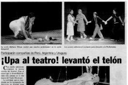 ¡Upa al teatro! levantó el telón