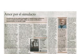 Amor por el simulacro