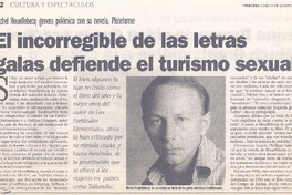 El incorregible de las letras galas defiende el turismo sexual.