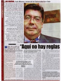 Aquí no hay reglas en serio" [entrevistas]
