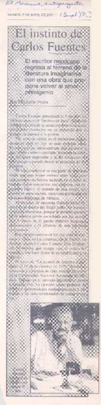 El instinto de Carlos Fuentes