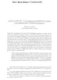 La subjetividad poética como una operación contracnónica