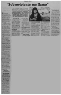 "Sobreviviente me llamo"