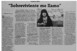 "Sobreviviente me llamo"