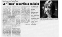 La "Tocco" se confiesa en Talca