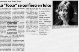 La "Tocco" se confiesa en Talca