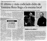 El último y más codiciado éxito de Yasmina Reza llega a la escena local
