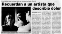 Recuerdan a un artista que describió dolor