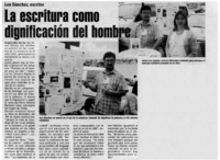 La escritura como dignificación del hombre.