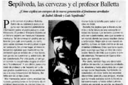 Sepúlveda, las cervezas y el profesor Balletta