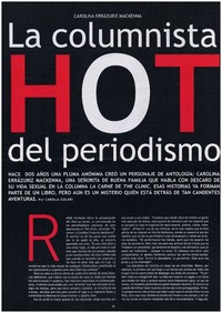 La columnista hot del periodimo: [entrevistas]