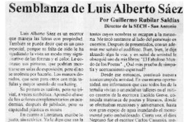 Semblanza de Luis Alberto Sáez
