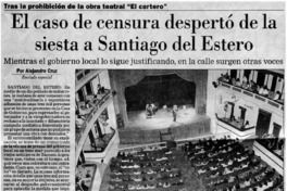 El caso de censura despertó de la siesta a Santiago del Estero