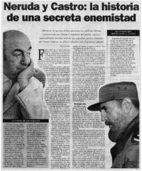 Neruda y Castro: la historia de una secreta enemistad